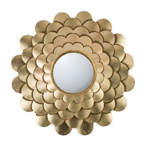 [SE2370] GOLD FLOWER MIRROR