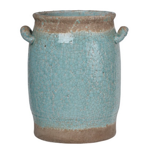 [SE2413] CANDIA CERAMIC VASE TURQUOISE - LARGE
