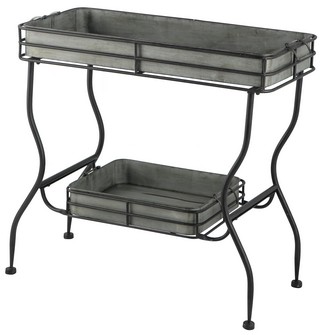 [SE2564] MAGGIE GALVANIZED TRAY TABLE