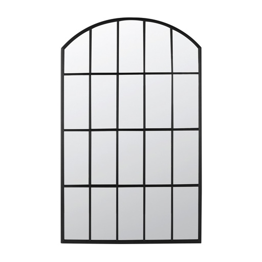 [SE2568] BORDEAUX OUTDOOR GARDEN MIRROR,  MATT BLACK