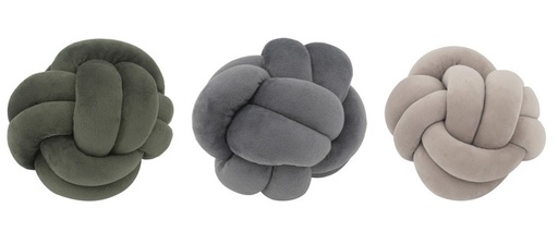 [SE2673] CHANNING SMALL VELVET KNOTS S/3