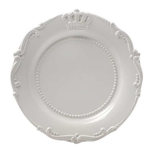 [SE2723] LOUIS CROWN CERAMIC SIDE PLATE