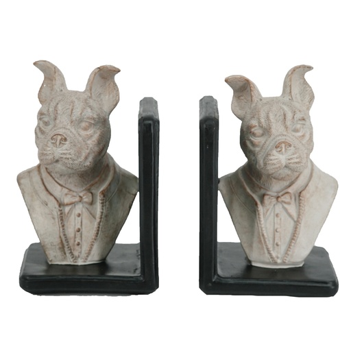 [SE2817] DOG BOOKENDS S/2