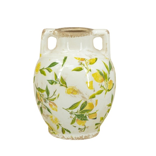 [SE2906] LEMON & LEAVES VASE