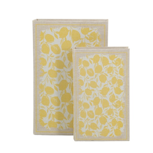 [SE2910] LEMON BOOK BOX S/2
