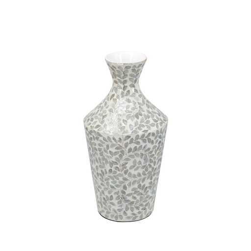 [SE2939] CAPIZ VASE - SILVER
