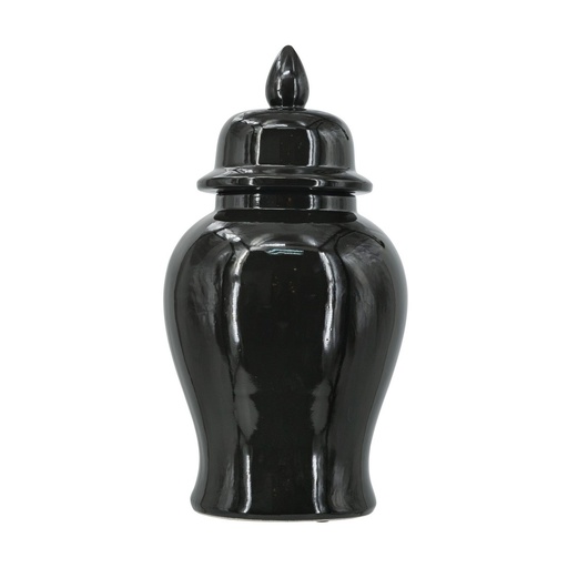 [SE2952] BLACK GINGER JAR - LARGE