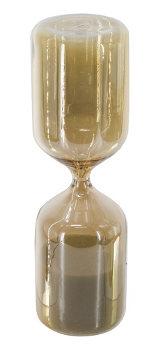 [SE3069] AMBER SHIMMER HOURGLASS WITH WHITE SAND - SMALL