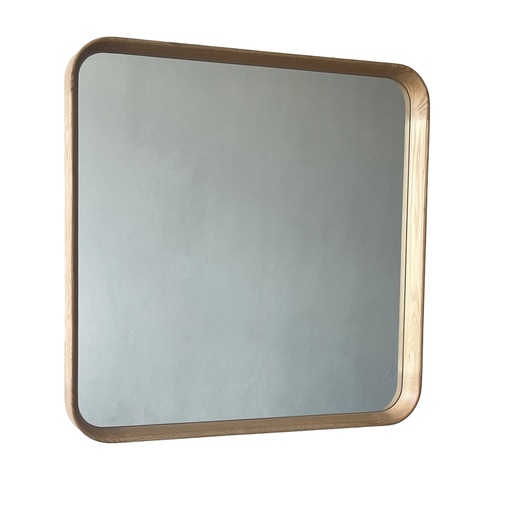 [SQ7040] NATURAL OAK SQUARE FRAMED MIRROR