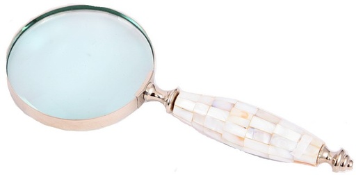 [TK1152] MAGNIFIER GLASS BRASS / NICKEL / MOP