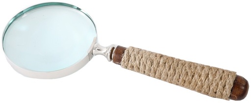 [TK1221] MAGNIFING GLASS W/ROPE HANDLE