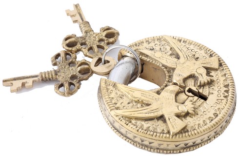 [TK1228] BRASS EAGLE LOCK