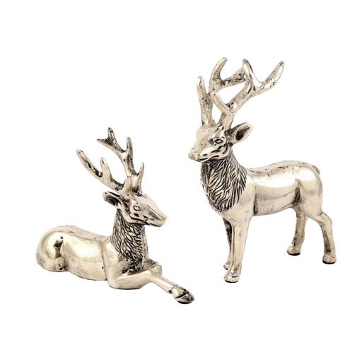 [TK1311] ALUMINIUM REINDEER PAIR