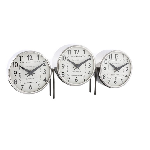 [TK1321] ALUMINIUM WORLD CLOCKS