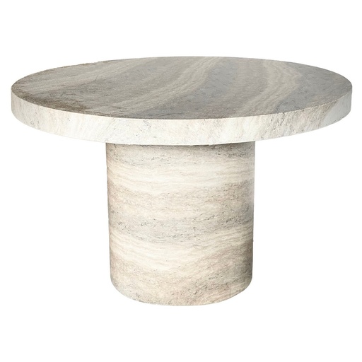 [TP7001] TRAVERTINE DINING TABLE  - BLUE