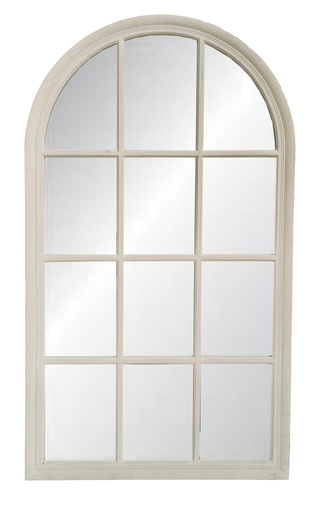 [TS7003] VINTAGE CREAM CHURCH WINDOW MIRROR