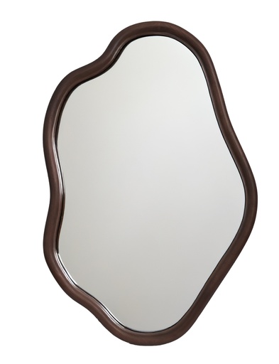 [TS7012] WALNUT ABSTRACT MIRROR