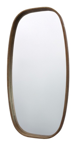 [UH5005] OVAL MIRROR - WALNUT