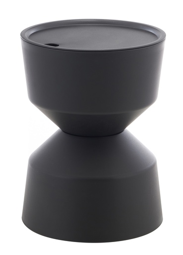 [UR6011] OUTDOOR ICE BUCKET SIDE TABLE - BLACK