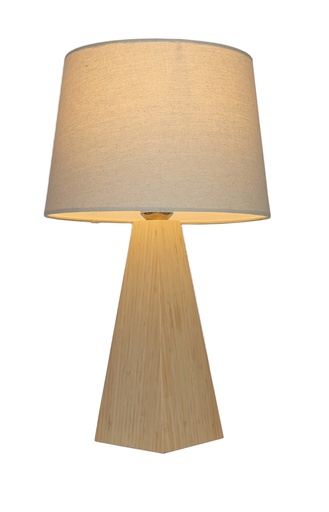 [YL2033] BAMBOO & LINEN TABLE LAMP  - NATURAL