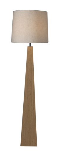 [YL2034] BAMBOO & LINEN FLOOR LAMP  - NATURAL