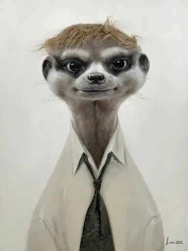 [ZL6007] BAD HAIR DAY - MEERKAT CANVAS