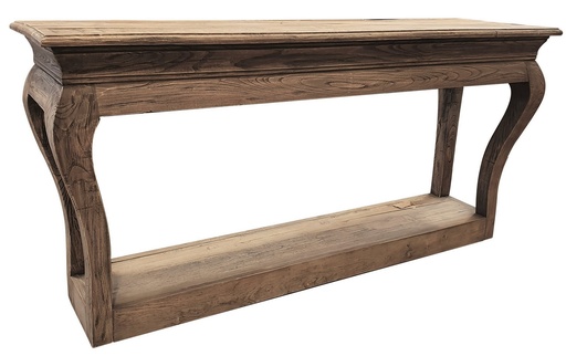 [CF8135] RECLAIMED ELM CONSOLE  OLD ELM