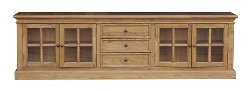 [CF8233] OAK TV UNIT W/ 4DRS 3DWS