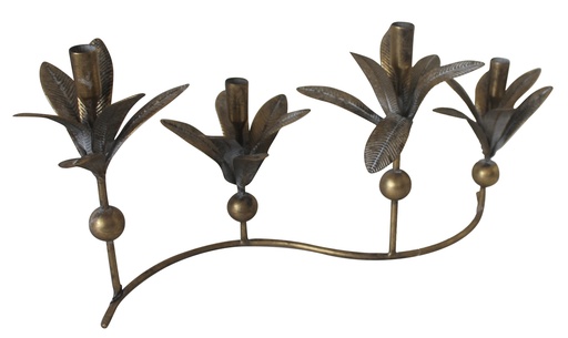 [GF1234] PALM CANDLE HOLDER