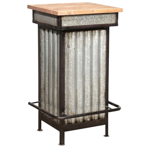 [HC2011] MANCAVE RUSTIC IRON/TEAK COUNTER